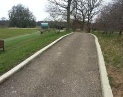 Golf Course Kerbing on both sides at The Grove Golf Course Kerbing on both sides at The Grove